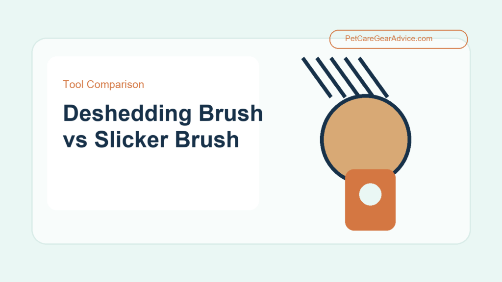 Deshedding brush and slicker brush comparison for an older dog